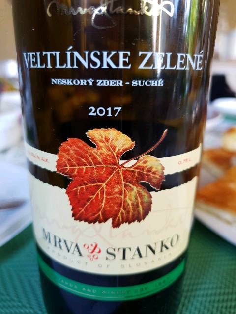 Mrva & Stanko Veltlínské Zelené 2017