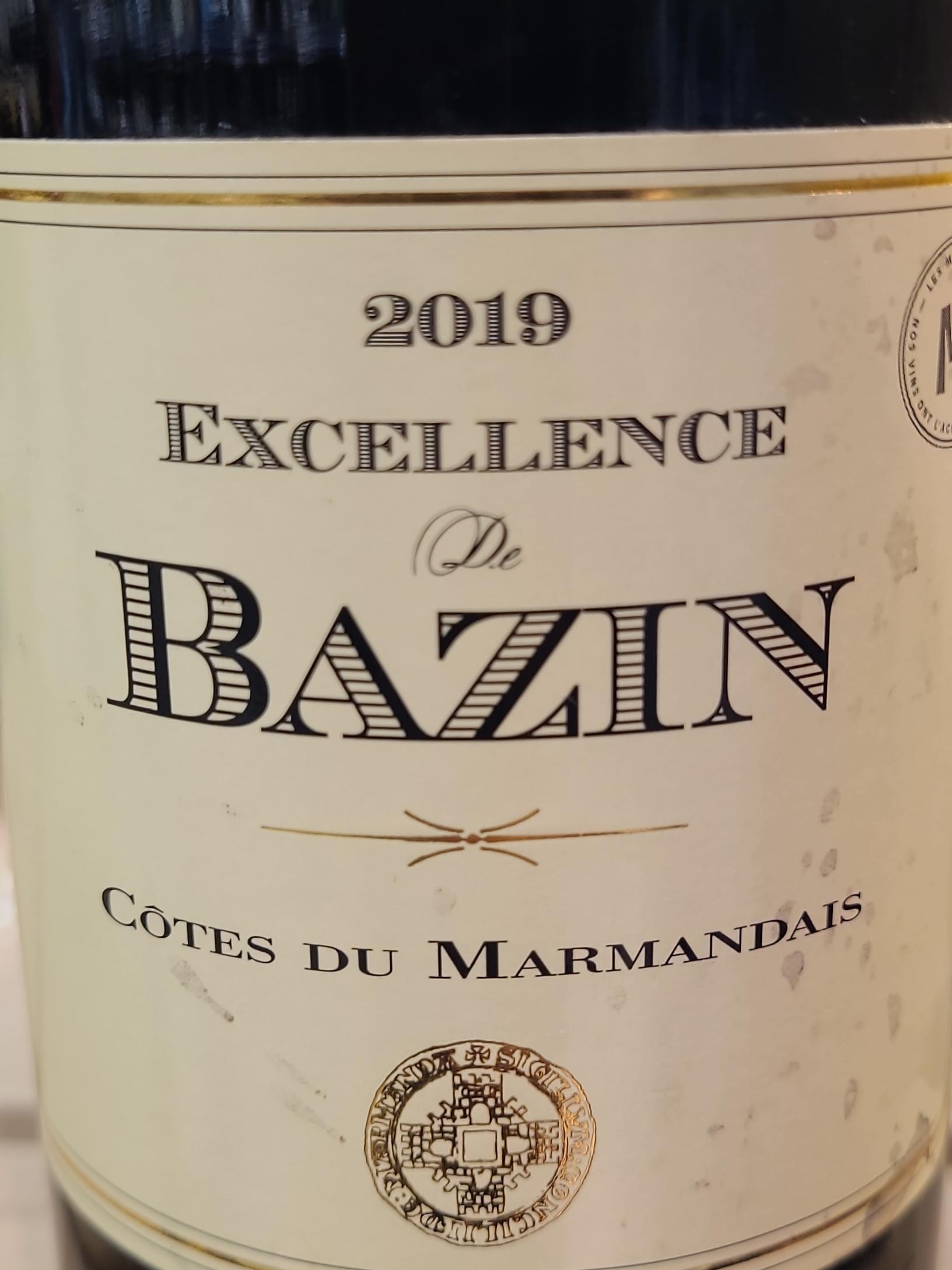 Cave du Marmandais Excellence de Bazin Côtes du Marmandais 2019