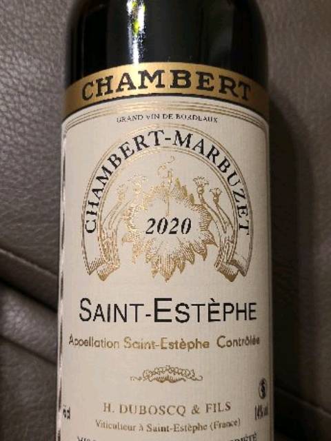 Château Chambert-Marbuzet Saint-Estèphe 2020