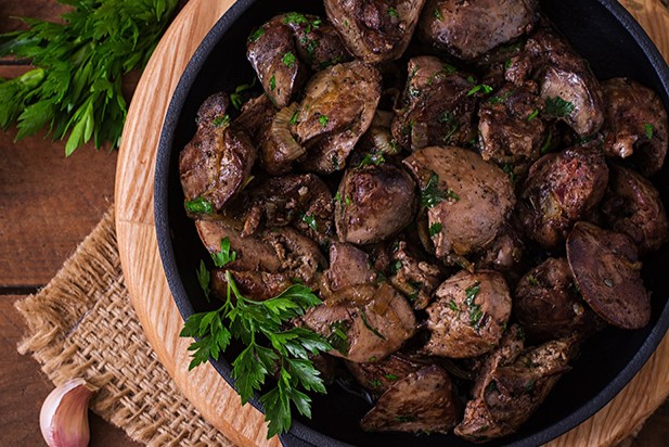 Lebanese-Style Chicken Livers