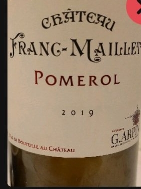 Château Franc-Maillet Pomerol 2019