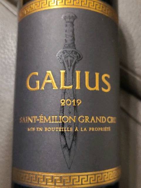Galius Saint-Émilion Grand Cru 2019