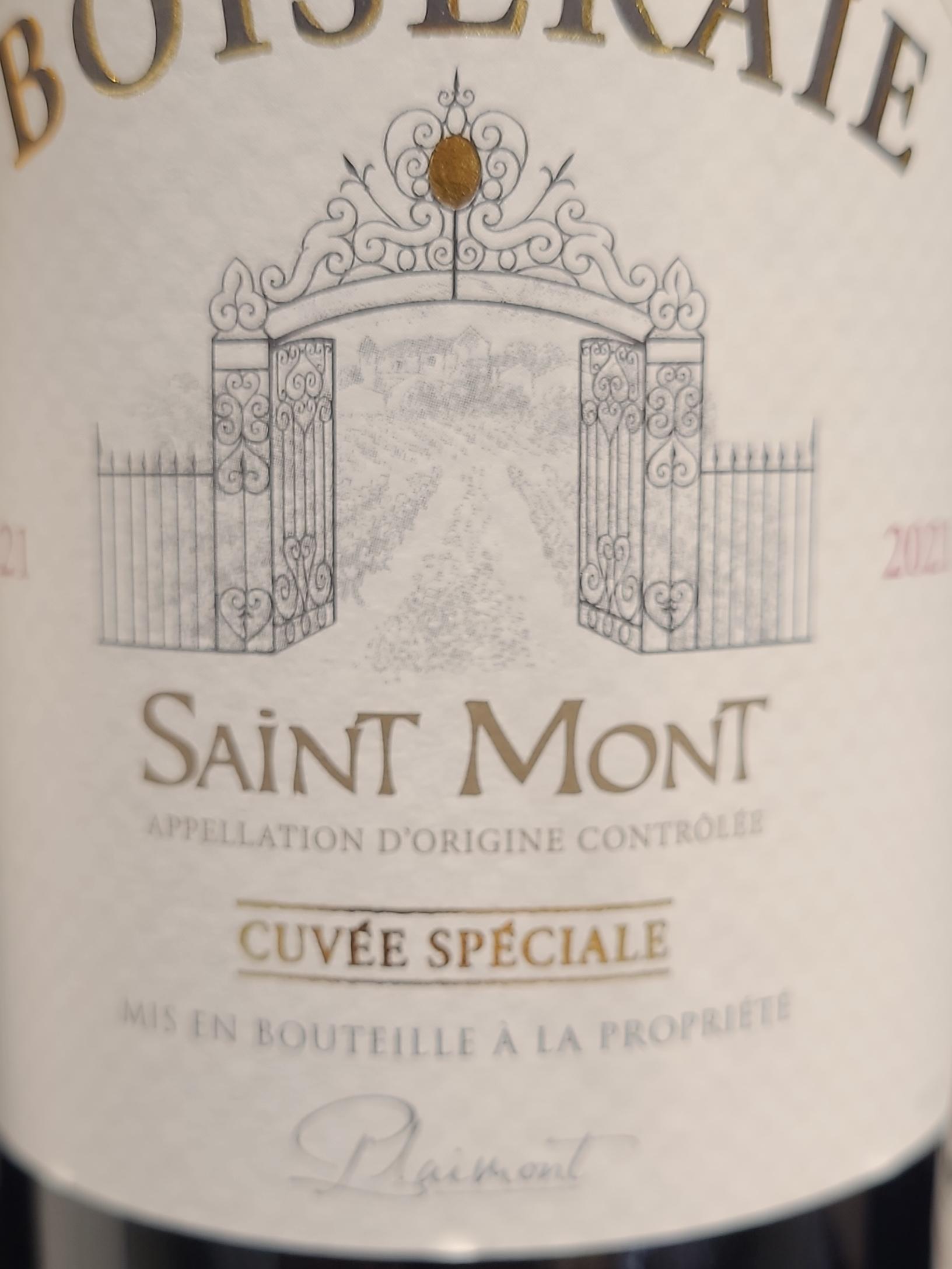 Plaimont Boiseraie Saint-Mont Cuvée Spéciale 2014