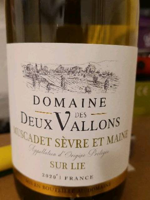 Bernard et Philippe Luneau Domaine des Deux Vallons Muscadet Sèvre et Maine Sur Lie 2020