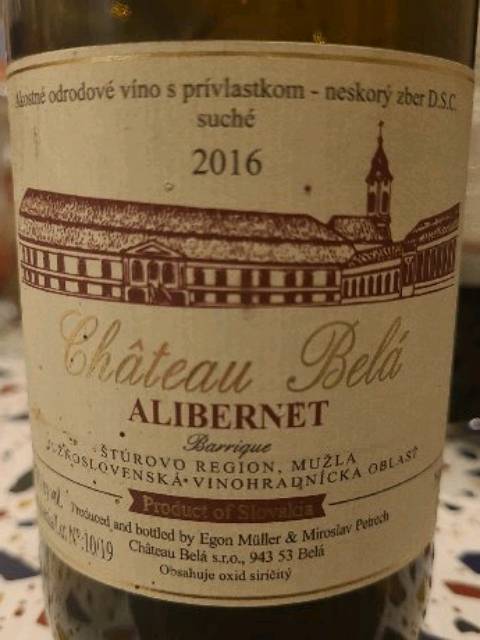 Chateau Belá Rulandské Modré Barrique 2016
