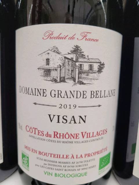 Domaine Grande Bellane Visan Côtes du Rhône Villages 2019