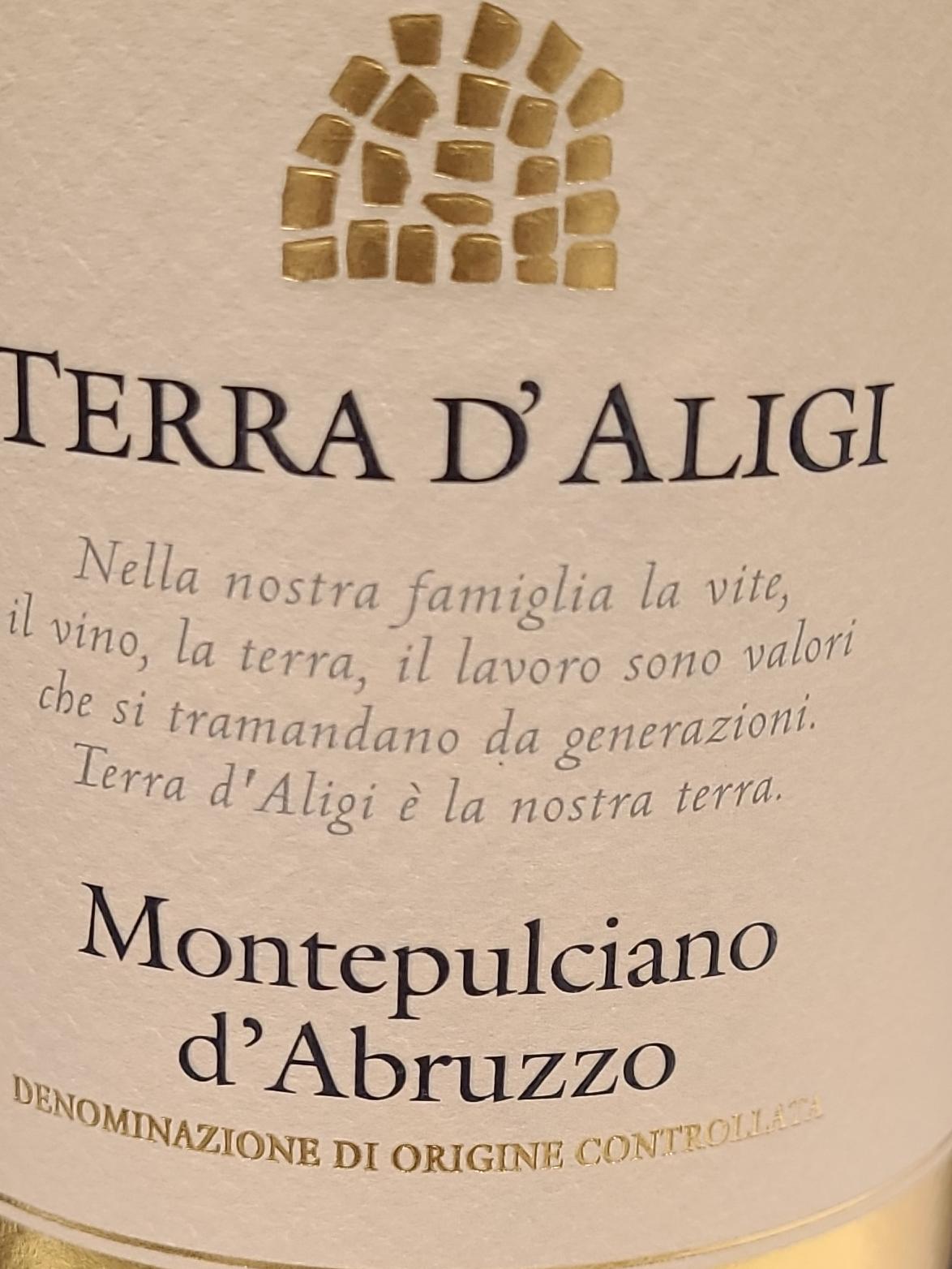 Terra d’Aligi Montepulciano d’Abruzzo 2017